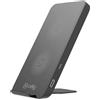 Celly WLFASTSTANDBK, Supporto e Caricatore Wireless per Smartphone e Tablet, Ricarica Veloce fino a 10W, Compatibile con Apple, Samsung, Huawei e Altri, Colore Black