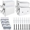 Yqhugbc 4 ganci per armadi pensili, regolabili, portata massima 130 kg, per cucina, bagno e soggiorno