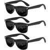Suertree occhiali da sole uomo polarizzati occhiali da sole donna retrò classici vintage polarizzati occhiali UV400 protezione unisex sunglasses angolare per guida attività all'aperto, Nero