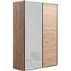 Composad | Armadio della Linea SYSTEMA, Armadio a 2 Ante Scorrevoli, Camera da Letto, (LxAxP) 150x223x67 cm, Colore Rovere Oak Mielato e Grigio Laccato, Made in Italy