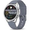 Bebinca Orologio Smartwatch Donna con Chiamate, 1,27 Touchscreen, 123 Modalità Sport, Fitness Tracker con SpO2 e Monitor del Sonno, IP68, Compatibile con Android e iOS(Argento)