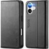 TUCCH Custodia per iPhone 17 6,3-pollici 5G 2025 [Blocco RFID] Portafoglio | Folio Cover Pelle Sintetica TPU Antiurto, Flip Caso Libro Funzione Supporto 3 Slot per Schede Protezione Integrale, Nero