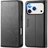 TUCCH Custodia per iPhone 17 Pro 6,3-pollici 5G 2025 [Blocco RFID] Portafoglio | Folio Cover Pelle Sintetica TPU Antiurto, Flip Caso Libro Funzione Supporto 3 Slot Schede Protezione Integrale, Nero