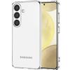 NEW'C Cover per Samsung Galaxy S24, Custodia Gel Trasparente Morbida Silicone Sottile TPU [Ultra Leggera e Chiaro]