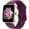 Fitpolo Smartwatch Donna Uomo Chiamate e Whatsapp, 1.85 Smart Watch Contapassi Cardiofrequenzimetro da polso/SpO2/Contapassi/Sonno, Orologio Smart Fitness Sportivo Impermeabile per Android iOS