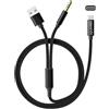 sunshot Cavo di ricarica USB C a jack audio AUX da 3,5 mm, cavo di ricarica USB tipo C a cavo stereo per cuffie da 3,5 mm, compatibile con iPhone 15 Pro Max Plus, iPad Pro, Galaxy S23 S22 S21 S20
