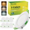 Fondiiz Faretti LED da Incasso per Cartongesso 3.5W 230V, Foro 55mm - 68mm