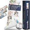 Homerella® Tappetino antiscivolo vasca da bagno bambini 100 x 40 cm | Tappeto antiscivolo doccia bambini | Extra confortevole e antibatterico (Beige)