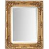 Select Mirrors Specchi Select - Specchietto da parete Rhone - Vintage francese - Stile barocco rococò - Decorazione elegante e chic per la casa - Legno massello - Finitura a mano - Oro antico - 42 cm x 53 cm