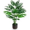 BTSD-home - Piante artificiali grandi tropicali Monstera finte da 71 cm, per interni ed esterni, decorazione per casa, camera da letto, balcone, ufficio, bagno