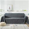 VanderHOME Copridivano in Ciniglia Di Alta Qualità, Coperta per Divano Calda, Super Morbida e Confortevole, Coperta Multifunzionale per Quattro Stagioni 180 * 130cm Grigio scuro
