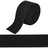 GORGECRAFT Nastro in Twill di Cotone Nero da 10 m X 5cm, Rotolo di Nastro A Spina di Pesce, per Cucire Vestiti, Sartoria, Cucitura di Tappeti, Confezioni Regalo, Artigianato, Decorazioni per La Casa