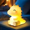 Mewaii Luce Notturna Bambini Dinosaur lampada, Lampeggiante Notturno a Silicone Regolabile con 4 Suoni di Fondo, Ricaricabile, Ideale come Regalo per Ragazzi, Bambini e Decorazione della Stanza