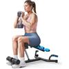 MERACH Squat Machine, Attrezzatura per Home Gym con 3 Resistenza & MAX 136 KG, Sicura e Facile da Usare, Allenatore per Squat per Fitness & Tonificazione, Recupero, Allenamento della Forza - Nero
