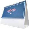 AURACASA Calendario da Tavolo 2026 - Mensile 19x14,5 cm - Per Ufficio Domestico e Scuola (ROSSO)
