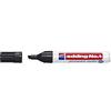 Edding e- 55 feltro fine a punta conica, in metallo rivestito, 0,5 mm nero