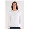 Intimissimi Maglia Manica Lunga In Elevated Cotton Bianco