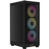 Corsair iCUE 2000D RGB Airflow - Mini ITX - Forma Mini-ITX - Pannelli in acciaio