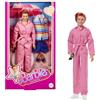 Barbie The Movie Michael Cera in versione Allan, bambola Allan del film da collezione con 2 abiti del film rimovibili, tuta rosa e completo da spiaggia a righe blu con occhiali da sole, JBJ42