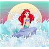 Komar Disney IADX6-013 - Carta da parati in tessuto non tessuto, motivo: sirena, ragazza, cameretta dei bambini, 300 x 280 cm (larghezza x altezza)