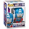 Funko Pop! Marvel: What If - Captain America- Figura in Vinile da Collezione - Idea Regalo - Merchandising Ufficiale - Giocattoli per Bambini e Adulti - Superheroes Fans