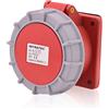 intratec 100% Shopping Intratec presa da incasso inclinata CEE 32A 400V 5 poli IP67 6h rosso/grigio IEC60309, qualità industriale