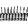 XMHF 10 pezzi 50 mm lungo 1/4 di pollice gambo esagonale T8 Torx testa cacciavite magnetico Set di punte di sicurezza a prova di manomissione stella 6 punti cacciavite kit strumenti