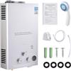 RITHRY Scaldabagno a Gas Propano GPL 16L, Scaldabagno Istantaneo Senza Serbatoio da 32KW con Kit Doccia, Scaldino a Gas da Esterno o Interno Bruciatore per Caldaia per Campeggio, Camper, Casa (10L)