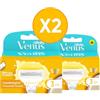 Venus Gillette Venus Comfortglide LAMETTE RICAMBIO per RASOIO DONNA Cocco Plus Olaz, Lamette (da 5 Lame), per una Rasatura Liscia e Profonda, Skin Cushion con Idratante Olaz, idea regalo (Confezione da 2)