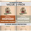 Dr. Squatch 2.65oz Wide Stick Deodorant 2-Pack - Wood Barrel Bourbon, Birchwood Breeze