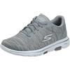 Skechers Go Walk 5 - True, Sneaker Donna, Gray Textile Trim Gry, 37 EU