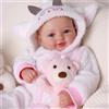 BABESIDE Bambola Realistica per Bambine - Bambola da 17 Pollici con corpo Morbido e Dolce e Sorridente, Bambole Neonate Reali con Vestito e Accessori per Bambine dai 3 Anni in Su