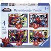 Ravensburger - Puzzle Bambini 4 Anni 4 in a box, Ultimate Spiderman - Puzzle 4 Anni, Collezione Marvel, Include 4 Puzzle 12-16-20-24 Pezzi Progressivi, Giochi Educativi, Idee Regalo