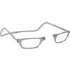 CliC Eyewear - Occhiali da Lettura - Con Calamita Flessibili - Original CLASSIC - Occhiali da lettura uomo e donna (2.5, Grey)