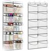 txuzong Appendiabiti a Parete con 10 Tasche - Organizer Portaoggetti per Armadio, Bagno, Cucina e Camera - Portaborse con 4 Ganci in Metallo Resistente - Ideale per Riordinare Vestiti, Accessori e Ogg