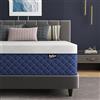 Bednew Materasso 160x200x29cm, materasso ibrido in memory foam a molle insacchettate, Rigidità Media, Isolamento del Movimento