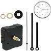 EceoThsy Kit Movimento Orologio da Parete Silenzioso, Set Completo per Fai da Te, Design Ergonomico, Facile Installazione, Materiali Durevoli, Ideale per Creazione e Riparazione Orologi, Nero