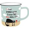 Sheepworld H:PPY life XL tazza con motivo caffè | Tazza preferita in porcellana con scritta in lingua inglese 55 cl, con nastro regalo | regalo fidanzato, fidanzata | 74525