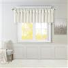 Madison Park JLA Home INC Madison Park Emilia Twisted Tab mantovana con Perline Bianco 127 x 66 cm