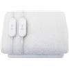 Melchioni Family | Scaldaletto Elettrico Matrimoniale 160x140cm in Lana Sintetica e Poliestere - Coperta Termica con Telecomando 3 Livelli, Lavabile, Protezione Surriscaldamento, 120W