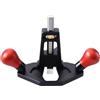Machify Strumento Router per la lavorazione del legno, piccole frese per legno, profondità calibro con manico rosso antiscivolo, lama 12 mm regolabile, per falegnameria e rifilatura, pulizia, scanalatura
