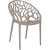 Totò Piccinni Sedia Poltroncina JUNGLE in Polipropilene Moderna Design Impilabile (Tortora, 1)