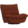 FLEXISPOT Poltrona Relax XC6, Reclinabile Manuale, Poltrona Letto Girevole con Dondolo, Sedia Reclinabile per Soggiorno, Poltrona TV con Schienale Regolabile, (Marrone Arancio)