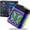 VGR 344 Mini Rasoio Elettrico Portatile da Uomo, Rasoio da Viaggio Uomo con Doppia Testina Girevole Magnetica, Viene Fornito con Borsa Portaoggetti, Impermeabile IPx6, Ricarica USB, Viola
