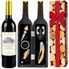 cailion Set di Accessori da Vino a Forma di Bottiglia di Vino, Set di cavatappi, Set Regalo di Accessori per Il Vino, Set di apribottiglie, Set di Sommelier del Vino con apribottiglie (Gold bottle001)
