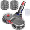 Asdazrxy Spazzola Lavapavimenti per Dyson V12 / V10 Slim Aspirapolvere, Testa di Mocio Spazzola Lavapavimento per Dyson, con Serbatoio dell'Acqua e 6 Pezzi di Panni