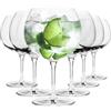 KROSNO Bicchieri baloon Gin&Tonic |Capacità utile 670 ml/totale 790 ml, 6 pz. | Per drink, cocktail, acqua, Vetro trasparente, senza piombo, elegante, Duraturi | Adatti per lavaggio in lavastoviglie