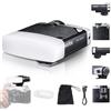 Godox Lux Junior Retro Camera Flash Kit con Diffusore, GN12 7 Livelli di Potenza, 6000K S1/S2 Optical Slave Mini Portatile On-Camera Speedlite Compatibile con Canon Sony Nikon Fujifilm Olympus