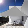 FTSMTK Vela Ombreggiante Triangolare 4x4x4 m Protezione UV al 99% Impermeabile Tenda a Vela Dissipazione Rapida del Calore Resiste a Forze di Trazione Elevate Tenda Ombreggiante per Patio Giardino Esterno