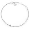 Louis Ciocchetti dal 1887 Bracciale Argento 925 Con Nodo, Regolabile 16cm+4cm, Nodo Simbolico per Amore, Amicizia e Infinito e San Valentino, Made in Italy